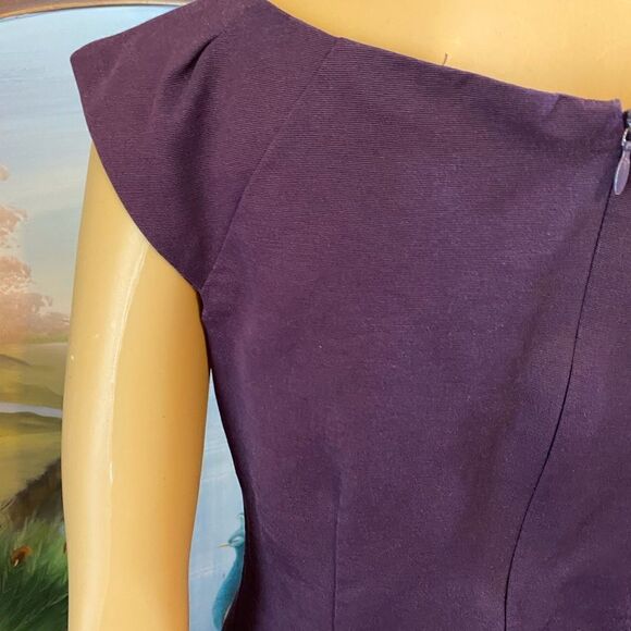 Purple Sheath Dress Size 6 - Picture 4 of 7